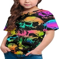 Wish Tree Boys Girls Kids TEE majica 3D Ispis Grafička majica kratkih rukava za djecu 6- godina