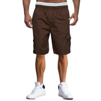 Muški ljetni ravni čvrsti putni džepni šorc nacrtane hlače sa hlače hlače pantalone