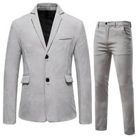 Mafytytpr muški veliki i visoki odijela Slim Fit New Fashion Revel casual muškog kaputa s tankim jaknom