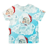 Božićni klasični Jolly Saint Nick Santa Claus po cijeloj majici Majica Multi 6t
