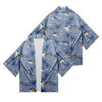 Wefusti muški majica stil kokosov tresak 3D digitalni ispis casual labavi montažni kratkih rukava kimono