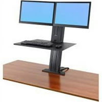 Ergotron WorkFit-SR Dvostruki monitor SIT-stalt & Desktop Workstation - crna