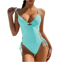 Ecqkame Ženske kupaće kostime seksi zavoj jedno kupaće kupaći kostim za kupanje bez ikakvog odjeća za