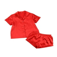 SprifallBaby Women Pidžama je postavila majicu zatvaranja s kratkim rukavima sa ljetnim ležaljkama Shorts