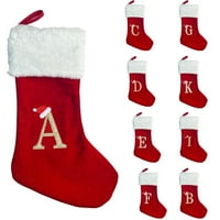 Zruodwans luksuzni božićni čarapa božićna čarapa Privjesak Privjesak izvezeni pletenje čarapa svečana
