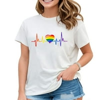 Lijep LGBT Gay Pride Stresbeat lezbijski gejevi vole majicu bijela 3x-velika
