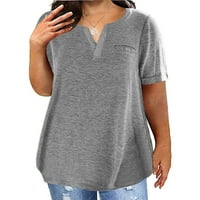 Plus veličine T majice Ljeto kratki rukav Ležerni sažetak FIT Women TEE
