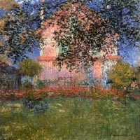 Monets House na Argenteuil Poster Print Claude Monet