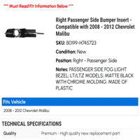 Desni putnički bočni branik - kompatibilan sa - Chevy Malibu 2011
