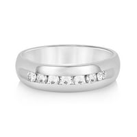 0,50CTW Prirodni dijamanti 14k bijeli zlatni vjenčani prsten