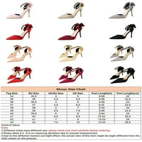 Daeful Women Haljina Sandal Stiletto visoke potpetice napetane pete sandale za pete Party Bowknot modni