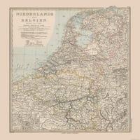 Holandija Belgija - Stieler - 23. 28. - Mat umjetnički papir