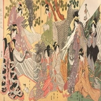 Igrači Kabuki kao osam Sennina Kininaga