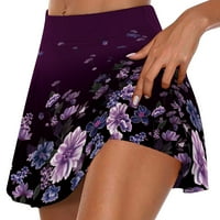 Binmer ženske kratke hlače Ljetne naborane teniske suknje Atletic Stretchy kratke joge lažne dvije hlače