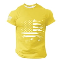 Muške majice Dan neovisnosti modni proljetni ljetni casual s kratkih rukava o izrez maskirne tiskane
