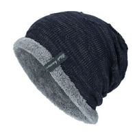 Wozhidaoke kape za muškarce Unise Knit Cap Hedging Head Hat Beanie Cap Topla na otvorenom modni šešir