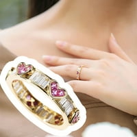Lroplie prstenovi za žene djevojke vole srce savršeno rezanje srčanih vijenca Angažovanje kubičnih cirkonije