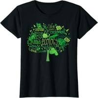 Majica za ekologiju i zaštitu okoliša sa Green Tree Word Cloud