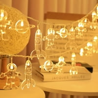 Moyouny Christmas Deca Poklon Kids Decoracija sobe Uređaj String Lights Universal Spaceman Privjesci