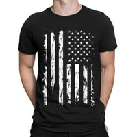 Muške majice 4. jul Dan nezavisnosti Ljeto 3D digitalni tisak T-kratkih rukava za bluze s kratkim rukavima