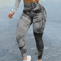 Ženski trenerci ženske seksi temperament tiskane sportske nogavice uparene sa podizanjem kuka Yoga Capris