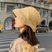 CXDA pusti boje ivice kašike Široki šešir Širok podmalo Elastična UV zaštita Sun Hat Modni dodaci