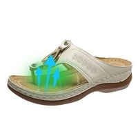 CLlios sandale za ženska platforma papuča Dressy ljetni klizanje na sandalama modni luk potporni sandala