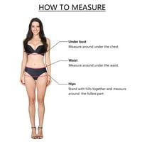 Bikini setovi za žene WQQZJJ WOMENS kupaći kupaćim komisijama, ženskom čvrstom pritiskom podstavljenim