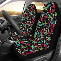 Set auto-sedišta pokriva za lavandu cvijeće Univerzalno automatsko prednje sjedala Zaštitni za auto,
