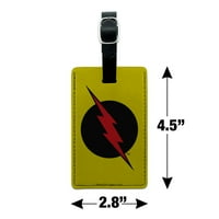 Flash Reverse Flash Logo pravokutni kožni kožni prtljažni kofer za nošenje ID-a