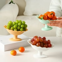 Yun Snack Plate Veliki kapacitet Glatka ivica stabilna baza odvojive hrane široke primjene boje suhe voćne ploče prehrambena posuda za užinu kućne zalihe
