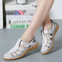 Crne sandale Žene Udobne cipele Fashion Flat Meko jedini potplat Sandale Ležerne prilike Retro sandale