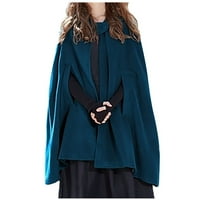 Hoksml modni ženski kaput otvoren prednji kardigan jaknu kaput šal ogrtač ogrtač plus klirens