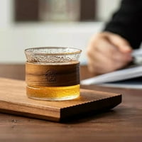 Pnellth 130ml čaj čaja Veliki kapacitet japanskog stila Prozirno stakleno staklo za piticu za piće Svakodnevna