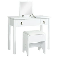 Najbolji izbor proizvoda Vanity toalet stol set W Organi, Stolice, kutije za odlaganje - Bijela