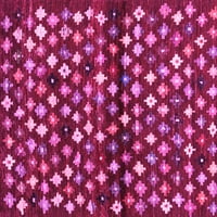 Ahgly Company u zatvorenom kvadratu Sažetak ružičaste suvremene prostirke savremene površine, 4 'kvadrat