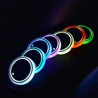 Car LED šalica protiv klizanja luminozna prostirku Automobili Unutrašnjost USB šarene čaše svjetla Postavite