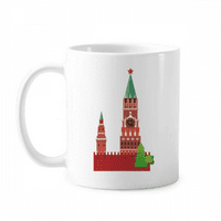 Rusija Ilustracija Nacionalni simbol Znamenitosti Šalica Pottery Cerac kafe Porcelanski čas