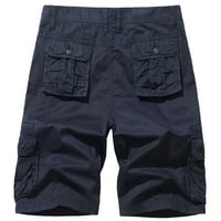 Odeerbi Workout Teretne kratke hlače za muškarce Casual Pure Boja na otvorenom Pocket Beach Radno hlače