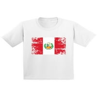 Newkward Styles Peru zastava Omladinska majica za mlade Peruanski Peruanski Dječji majica Kids Peru