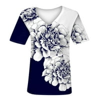 Ljetni vrhovi za žene Trendy majice s kratkim rukavima slatke ljetne casual majice labavi fit bluze