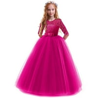 Ljetne djevojke cvjetna haljina dječje djevojke čipke čipke praktike princeza vjenčana cvjetna djevojka performans Formalno Tutu haljina odjeća odjeća