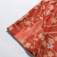 Košulje za muškarce Classic Fit Clueved Dugme na kratkim rukavima dolje cvjetno print modni kolač za