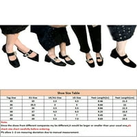 Tenmi Girls Loafers Angleska strana Mary Jane Heels Chunky haljina cipele s kliznim pumpima Uniform