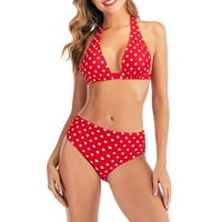 Ženski bikinis kupaći kostimi ženski viki pojas Bikini modni set bez leđih kupaćih kupaćih odijela Sun