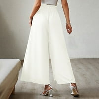 Kayannuo pantalone za žene Trendy ponude modne žene ljetni luk casual labavi visoki struk nagledne široke