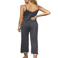 Dame Ljeto Dvije odjeće PJS Loungewear Women Baggy Pijamas setovi špagete Trake za spavanje LACE salon