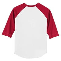 Mladića Tiny Turpap bijeli crveni boston crveni tako caleb 3 majica sa 4 rukava