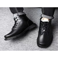 Muškarci Udobne cipele za haljinu čipke UP KNJIGE POVRŠINE Ured za klizanje tople cipele crna 7,5