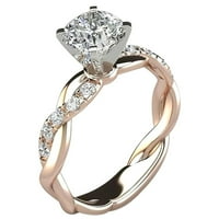 Do 65% popusta na AMLBB prstenove za žene Bridal cirkon dijamant Elegantni angažman vjenčani bend žena